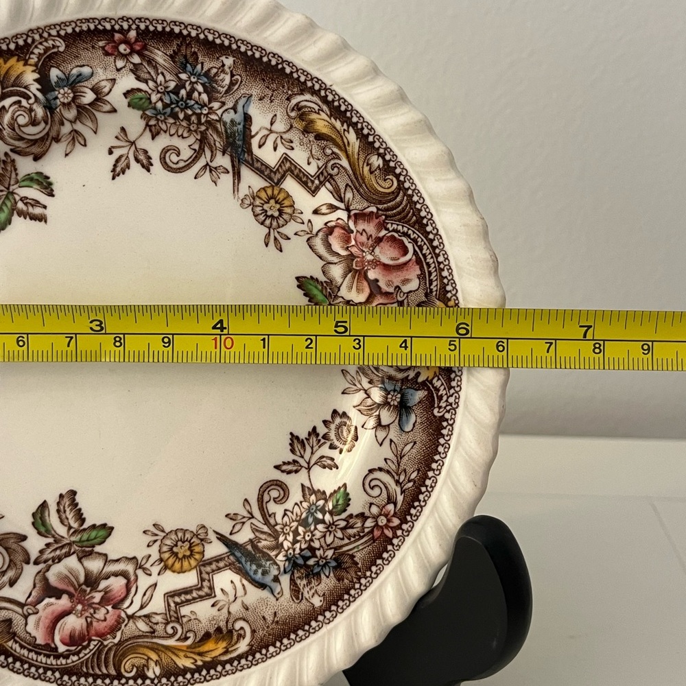 Set of 4 Vintage Johnson Brothers Devonshire Plates Brown Floral - Picture 6 of 12